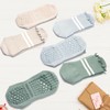 ANLIOTO 3 Pairs Yoga Socks with Grips, Non Slip Ruffle
