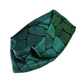 Wide Hair Bands Design Art for Women (Green Tones)