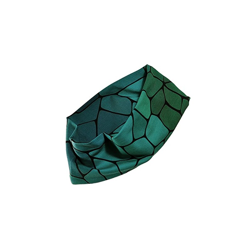 Wide Hair Bands Design Art for Women (Green Tones)