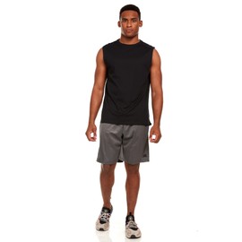Russell Athletic Men's Dri-Power Muscle Performance T-Shirt, Black, Large