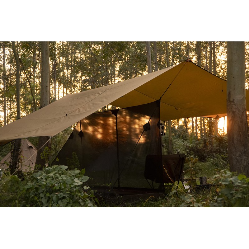 OneTigris Bulwark Camping Tarp, 100% Waterproof Bushcraft Shelter, Lightweight Hammock