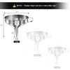 Large Stainless Steel Funnel, Walfos Kitchen Funnel with 2 Removable