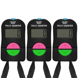 SDARMING Clicker Electronic Counter, 4 Digit Hand Tally Counters Add/Subtract for counting, golf scoring (3 PCS)