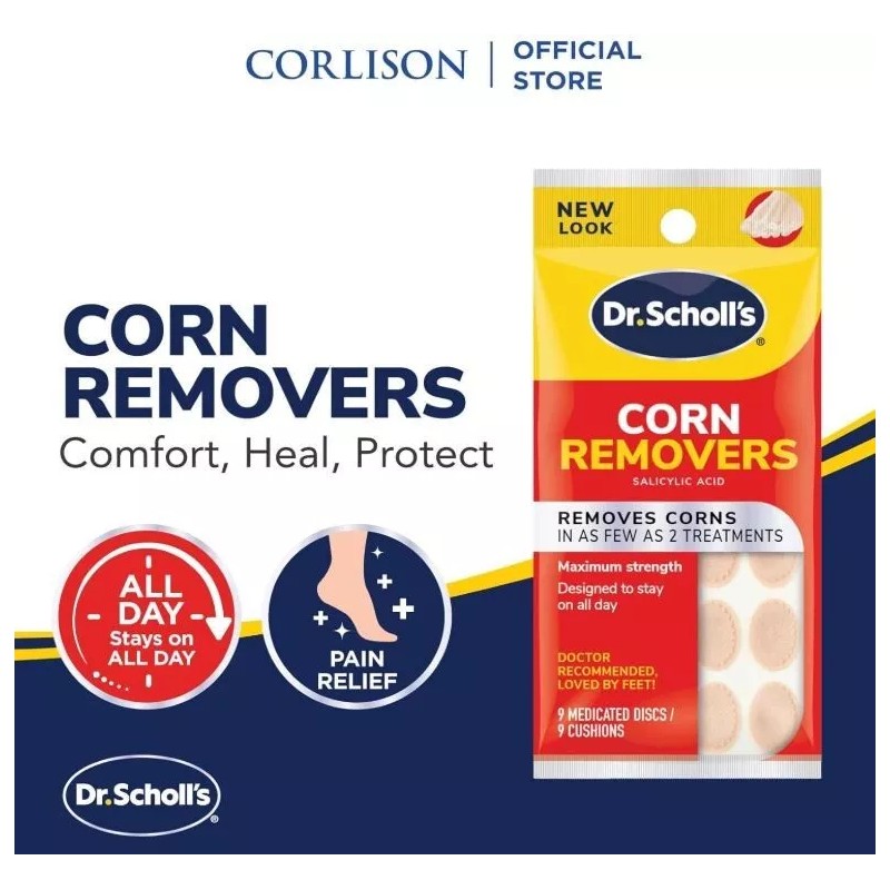 Dr. Scholl's Corn Removers Salicylic Acid Maximum Strength 9 Cushions