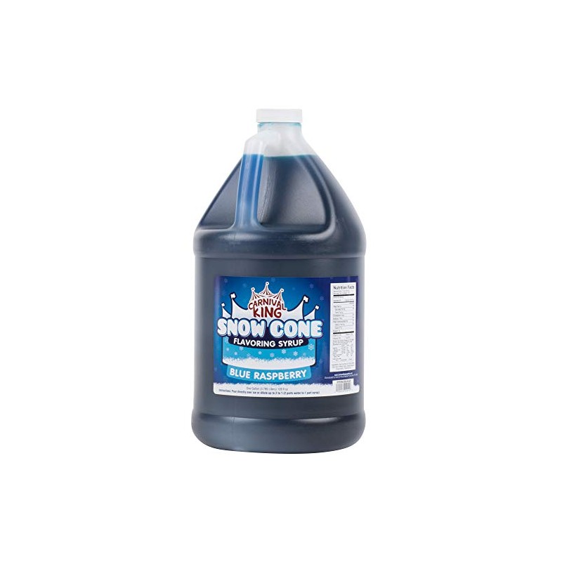 Carnival King 1 Gallon Blue Raspberry Snow Cone Syrup -