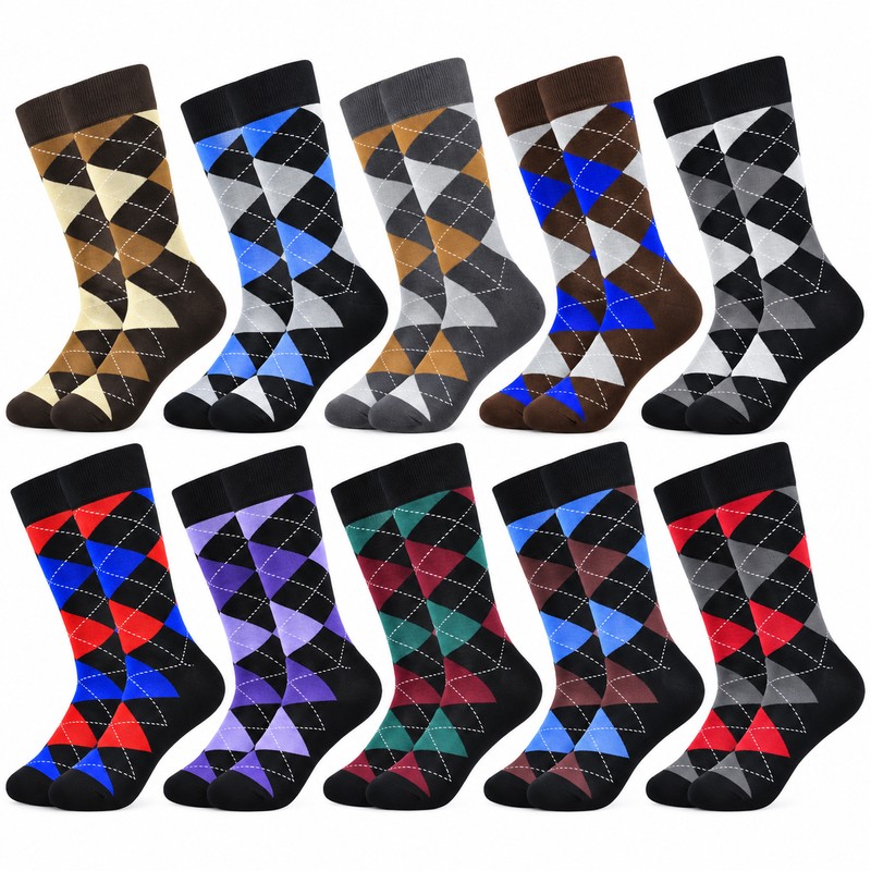 Men’s Dress Socks for Business & Daily Wear – 5-Pair