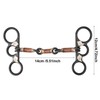 Horse Chew Black Stainless Steel Training Bit Copper Wire Wrapped
