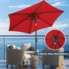 FLAME&SHADE 9ft Patio Umbrella Outdoor - Table Umbrella with Push