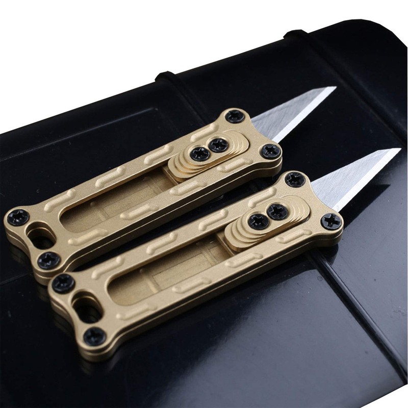 Mini Brass Rapid Utility knife, portable tool paper cutter, Hang
