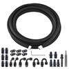 EVIL ENERGY 6AN PTFE Fuel Line Kit,E85 Nylon Braided Fuel