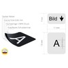 Lacerto® 11 x 13 mm German Sticker Set for PC