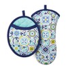 Fiesta Worn Tiles Oven Mitt & Pot Holder Set, Multi-Colored