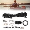 Anchor Trolley Kit with Rope Pulley Pad Eyes for Kayak