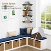 Forbena Large Corner Floating Shelves for Wall Set of 4,