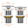Fousenuk Sink Drain Fitting, Drain Valve for Sink and Washbasin,