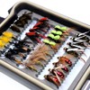 32/40/60/68pcs Fishing Flies Set Dry Wet Flies Nymphs, Streamers, Wooly Buggers,