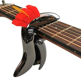 Wuxic Toucan Guitar Capo for Acoustic Folk and Electric Guitars,Ukulele,Banjo and Mandolin. Guitar Accessories(with Pick Holder)