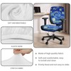 Talayituse Starry Night Print Office Computer Chair Covers, Split Stretchable