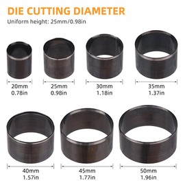 Leinggg Leather Punch - Pack of 7 Leather Punch for Leather Treatment