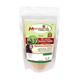 Aloe Vera Powder (Aloe barbadenis) / 100% Pure, and Organic 100g (3.5 oz) - Resealable Zip Lock Pouch