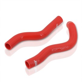 AJP Distributors JDM Upgrade Red 3-Ply Nylon Reinforced Silicone Radiator Coolant Hose Tube Pipe Piping Kit Compatible/Replacement For Fit Jazz GE8 GE9 1.5L L15A7 VTEC 2008 2009 2010 2011 2012 2013