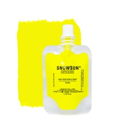 SNOWSUN Acrylic Paint - Lemon Yellow (25ml/1.24 oz) Pouch Rich Pigments, Professional Artists Acrylic Paints - Art Supplies for Canvas Wood Rock Clay Fabric Ceramics Art Crafts Painting