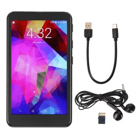 Bluetooth MP4 Recorder HD Touch Screen Noise Reduction Voice Activated WiFi Music Player Recorder for Android M26B (Quad Core) 128GB
