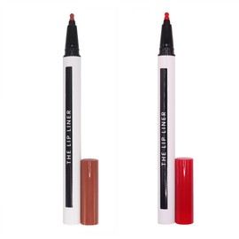 MEIN x MLashes | Kit de dos delineadores para labios en gel de larga duración | Kit de The lip Liner ME03 (Rojo) y ME05 (Café)