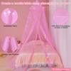 Unicorn Castle Bed Canopy for Girls with Remote Timer Breathable