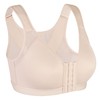 HACI Women Back Support Bra(Beige,34D)