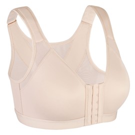 HACI Women Back Support Bra(Beige,34D)