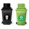 Recycle & Trash Decals (8.5 in) - Waterproof