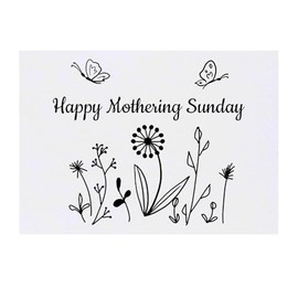 'Happy Mothering Sunday' Temporary Tattoo - Water Resistant, Skin-Safe, Non-Toxic Transfer (TO00080799)