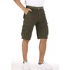 Erston Men's Lightweight Multi Pocket Casual Outdoor Twill Cargo Shorts