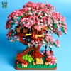 B&LHCX Cherry Bonsai Tree Building Sets for Girls Mini Building