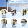 8” Stainless Steel Adjustable Extended Chimney Roof Support Kit -