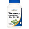 Nutricost Wormwood Capsules 450mg 120 Capsules - Vegetarian Caps, Gluten