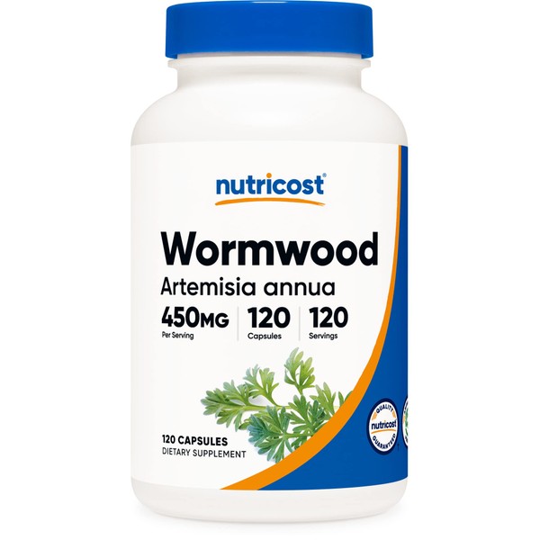 Nutricost Wormwood Capsules 450mg 120 Capsules - Vegetarian Caps, Gluten Free and Non-GMO