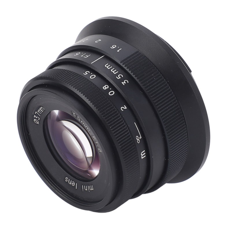 35mm F1.6 Large Aperture Manual Focus Fixed Prime Lens Wide