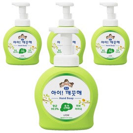 Kids Clean Antibacterial Foam Hand Soap, Forest Walk Scent, 490ml, 4 Pieces / 아이깨끗해 향균 폼 핸드솝 숲 속 산책향, 490ml, 4개