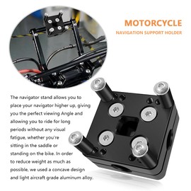 FOR Universal off-road motorcycle Motorcycle bracket Motorcycle GPS bracket Motorcycle LED display bracket Off-road motorcycle Cruise motorcycle Retro motorcycle (Stand single holder)