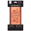 Trendi 2 Gang Artistic Modern Glossy 13 Amp Switched Tactile