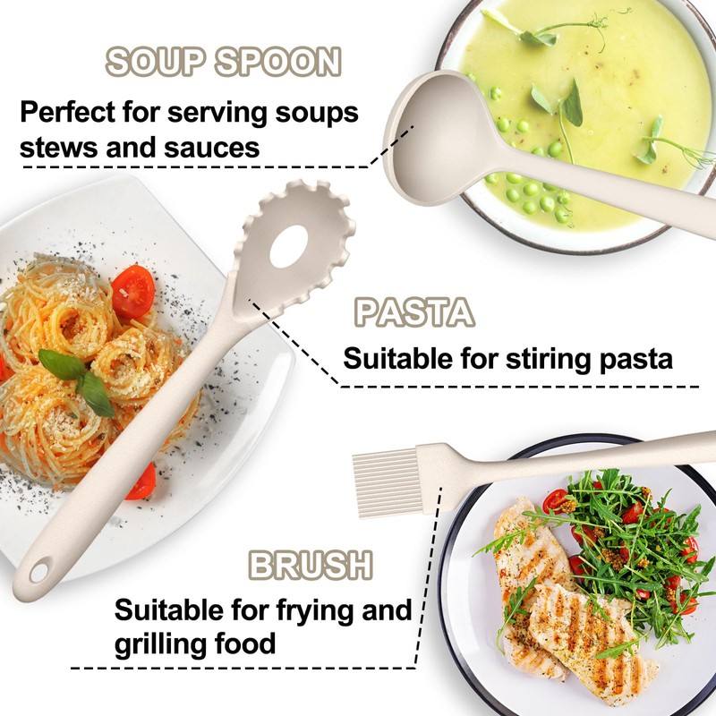 Umite Chef 22-Piece Silicone Cooking Utensils Set，Heat Resistant & Dishwasher