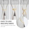 HIASTRA Magnetic Tassel Curtain Tiebacks - Elegant Decorative Window Holdbacks