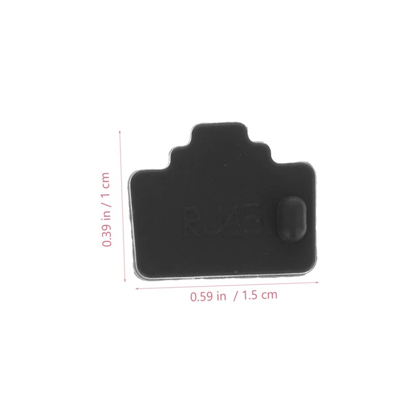 Gatuida 250pcs Ethernet Port Dust Covers Black LAN Protectors for