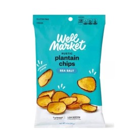 Well Market Sea Salt Plantain Chips, 5 oz 2pck