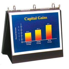 StoreSMART - Flip Chart Easel Presentation Binder - Landscape/Horizontal - Black - VH424