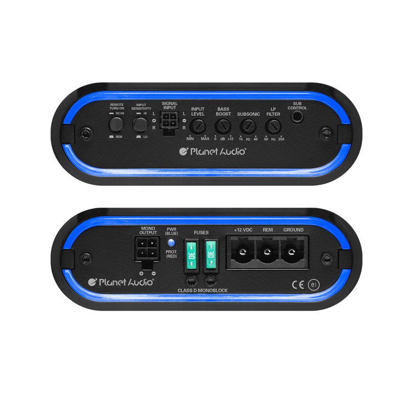 Planet Audio MB2000.1D Class D Car Amplifier - 2000 High