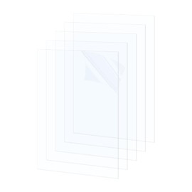 2 Pack Acrylic Sheets, 4x6 Inch Clear Acrylic Sheet Clear Plexiglass Sheet 1mm Thick for Crafts Picture Frame DIY