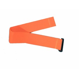 Fitness Prince® Premium Adjustable Elastic Replacement Strap for ANT+ & Bluetooth Chest Strap Compatible with Garmin, Wahoo, Polar H9, H10 etc. and More (Extension Extension Orange)